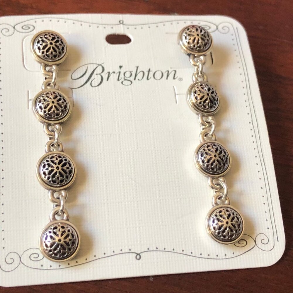 Brighton Silver and Gold Earrings - Picture 2 of 6